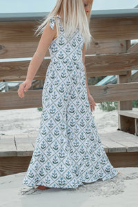 LB Girl's Romper Rita Tie Romper (bluebell)