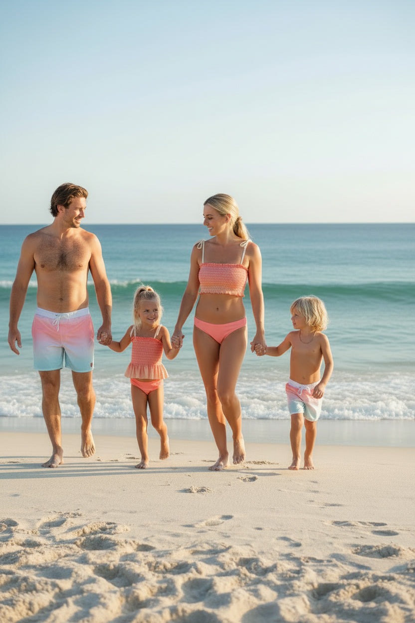 LB Boy's Swim Surf Shorts (sundown ombre)