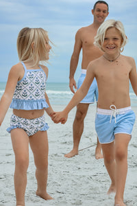 LB Boy's Swim Surf Shorts (bluebell)