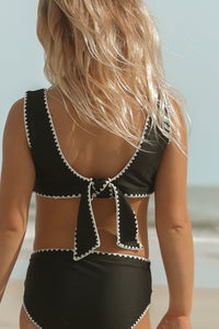 INDIE BLUE SWIM Scoopback Set (midnight embroidered)