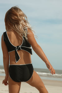 INDIE BLUE SWIM Scoopback Set (midnight embroidered)