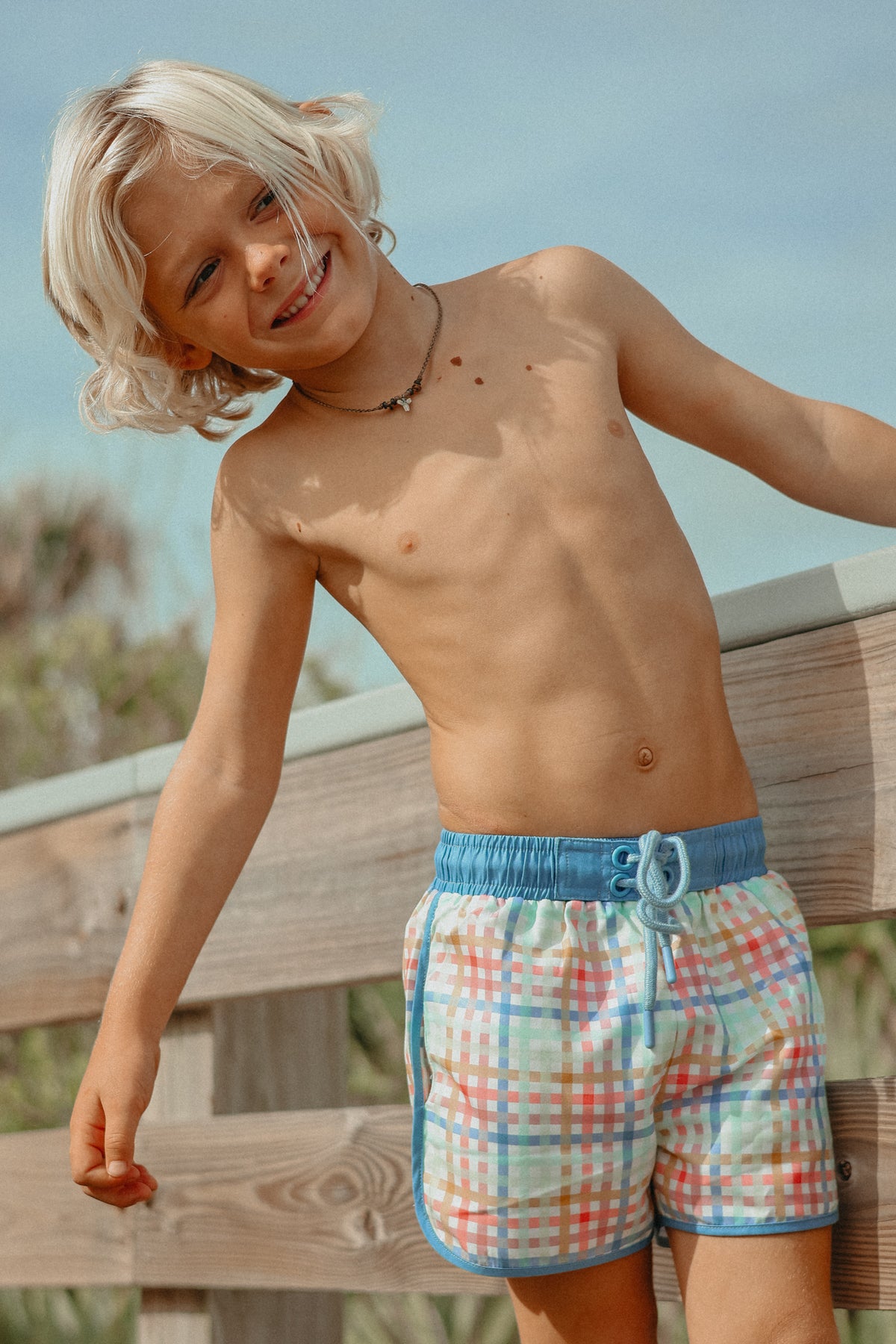 LB Swimwear Surf Shorts (plaid)