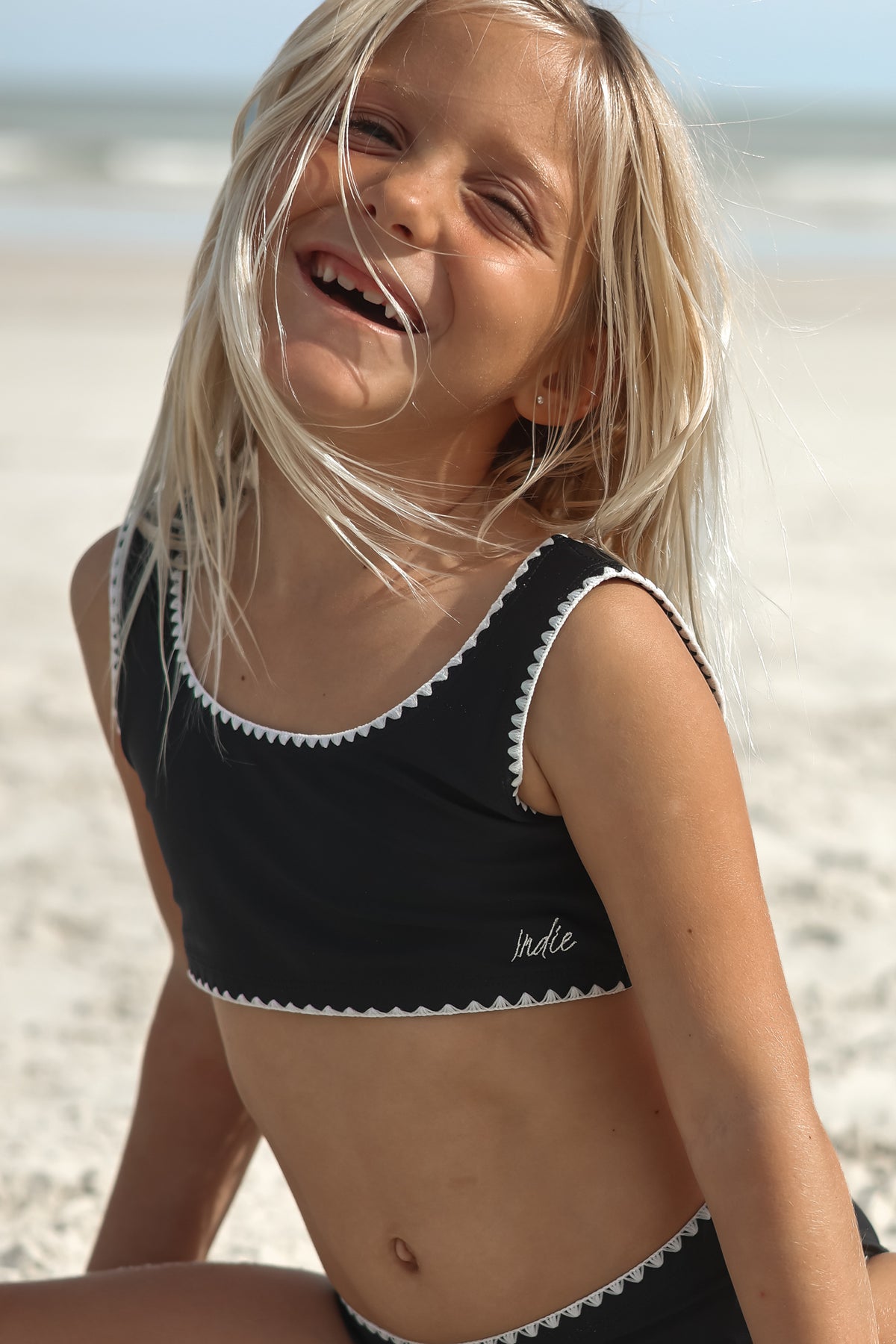 INDIE BLUE SWIM Scoopback Set (midnight embroidered)