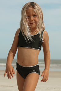 INDIE BLUE SWIM Scoopback Set (midnight embroidered)