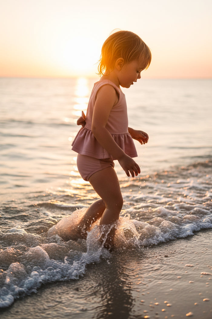Flutter Tankini Set (petal ribbed)