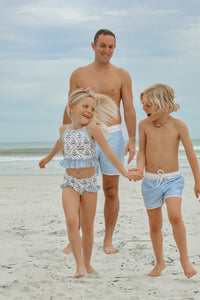 LB Girl's Swim Tankini Set (bluebell)