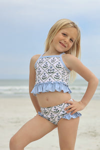 LB Girl's Swim Tankini Set (bluebell)