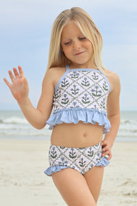 LB Girl's Swim Tankini Set (bluebell)
