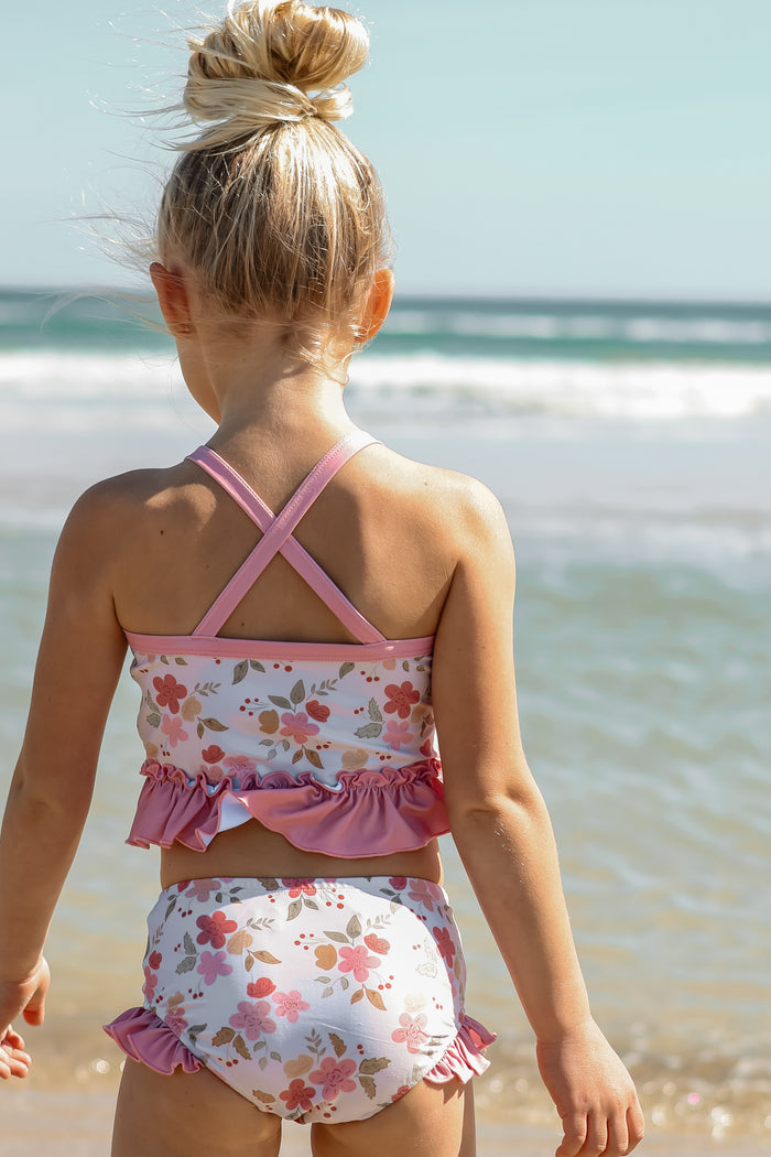 LB Girl's Swim Tankini Set (sweet pea)