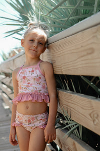 LB Girl's Swim Tankini Set (sweet pea)