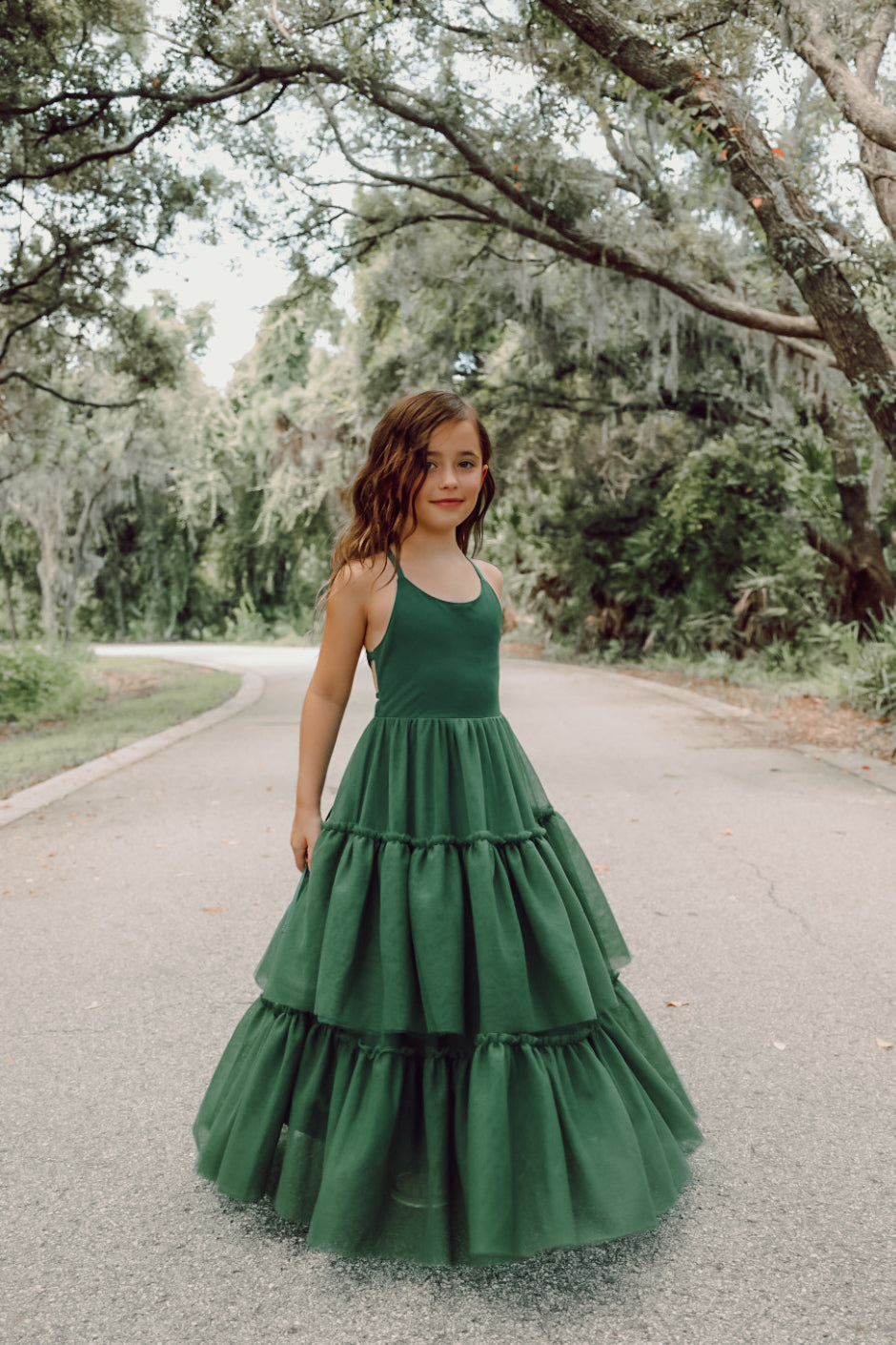 SS Girl's Dress Wendy Dress (forest tulle)