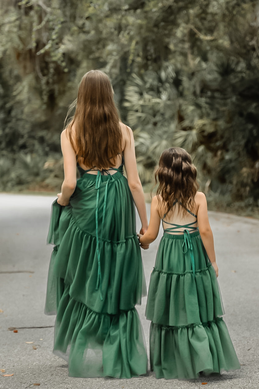 SS Girl's Dress Wendy Dress (forest tulle)