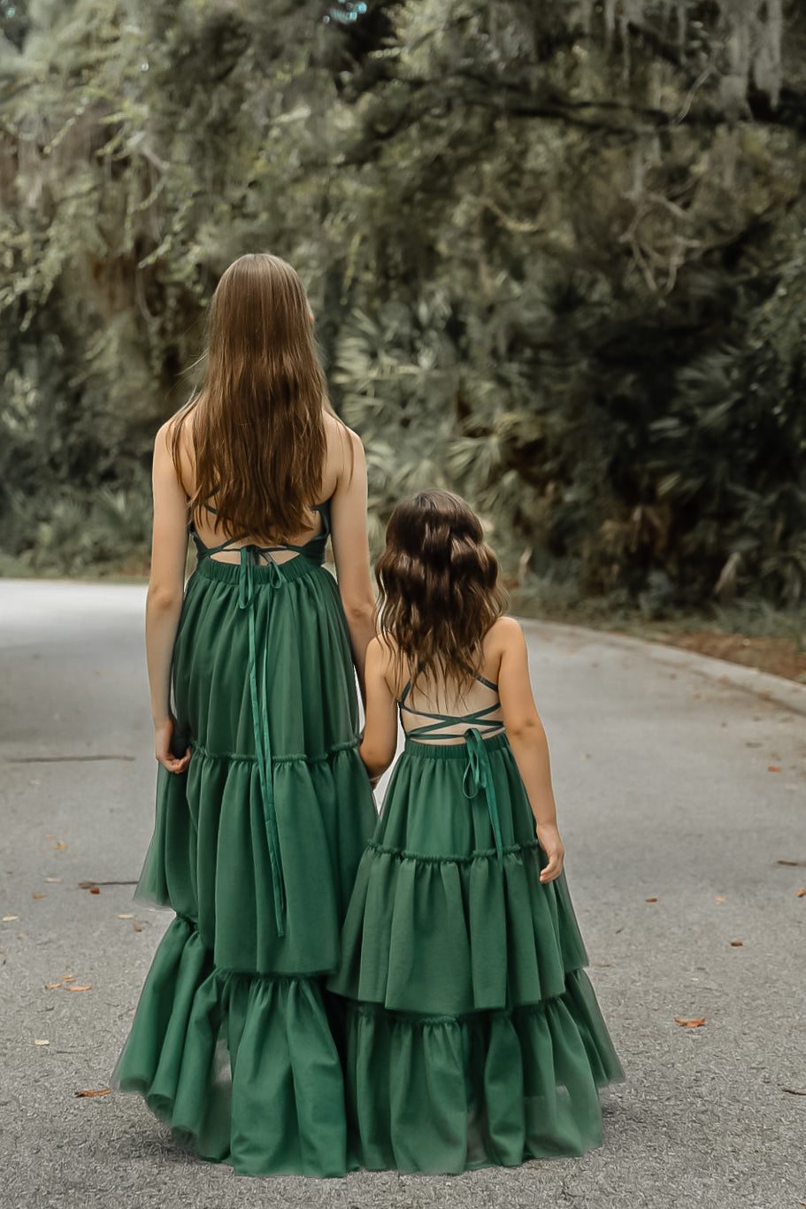 SS Girl's Dress Wendy Dress (forest tulle)