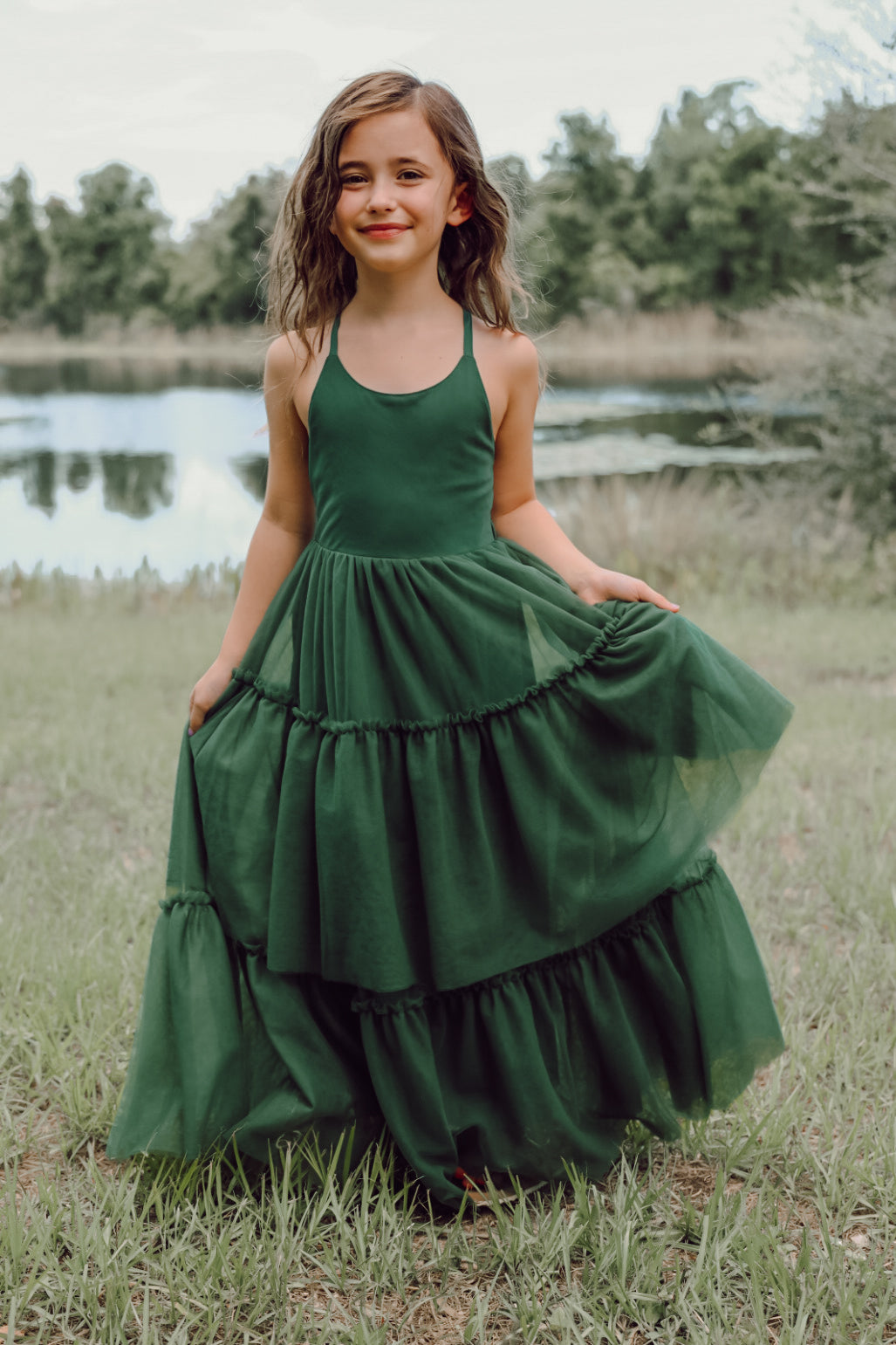 SS Girl's Dress Wendy Dress (forest tulle)