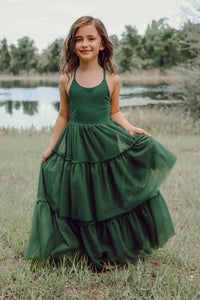 SS Girl's Dress Wendy Dress (forest tulle)