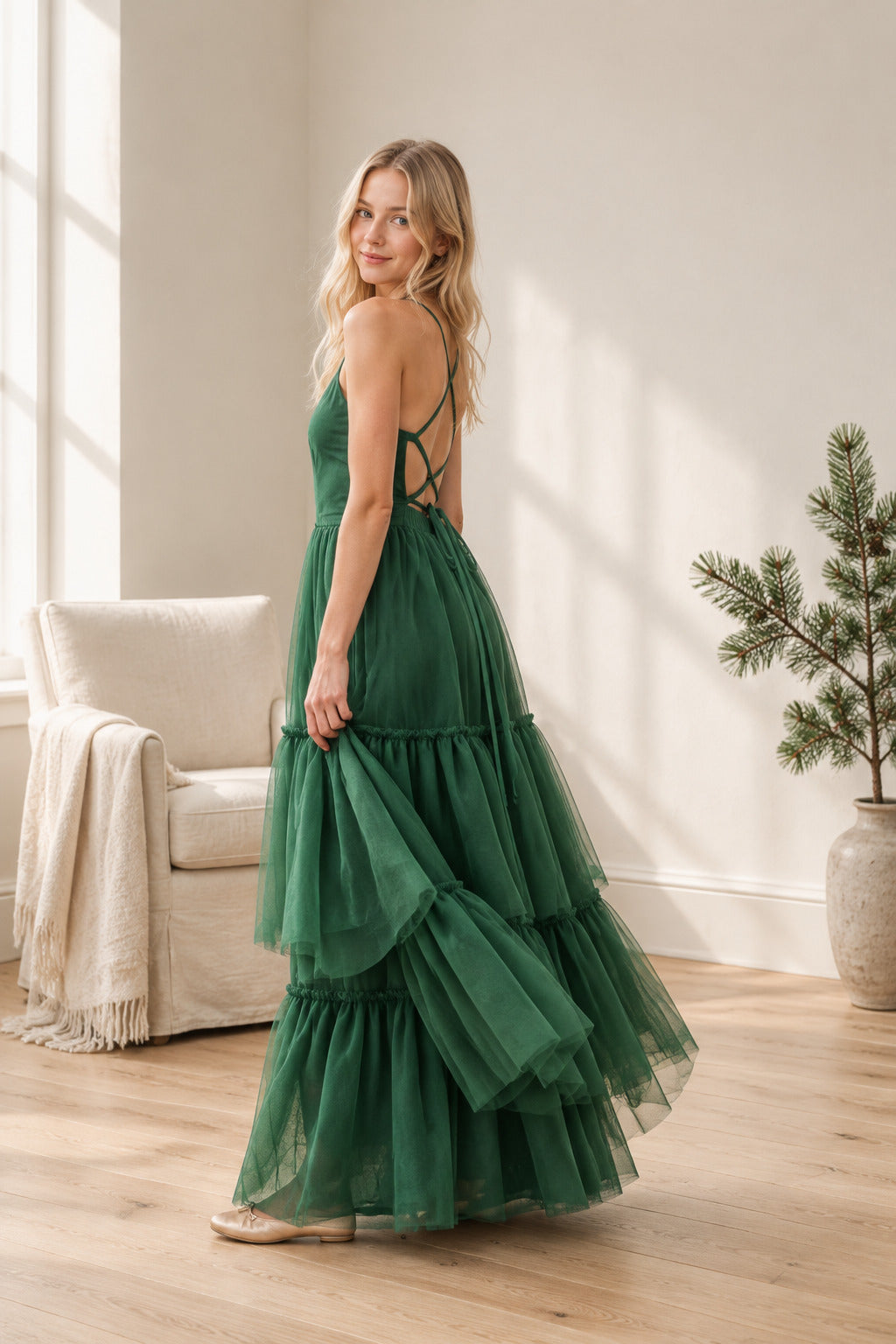 SS Women's Dress Women's Wendy Dress (forest tulle)