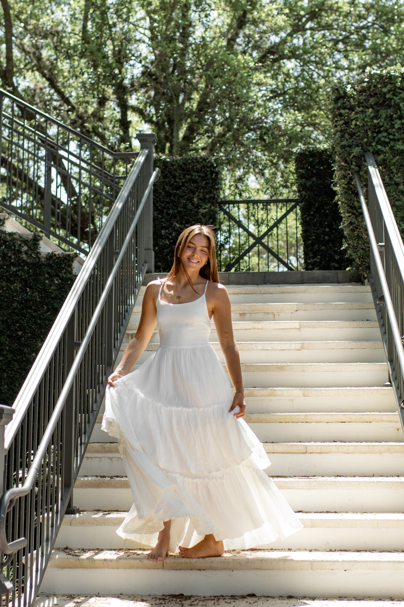 Women's Wendy Dress (white muslin) – INDIE BLUE