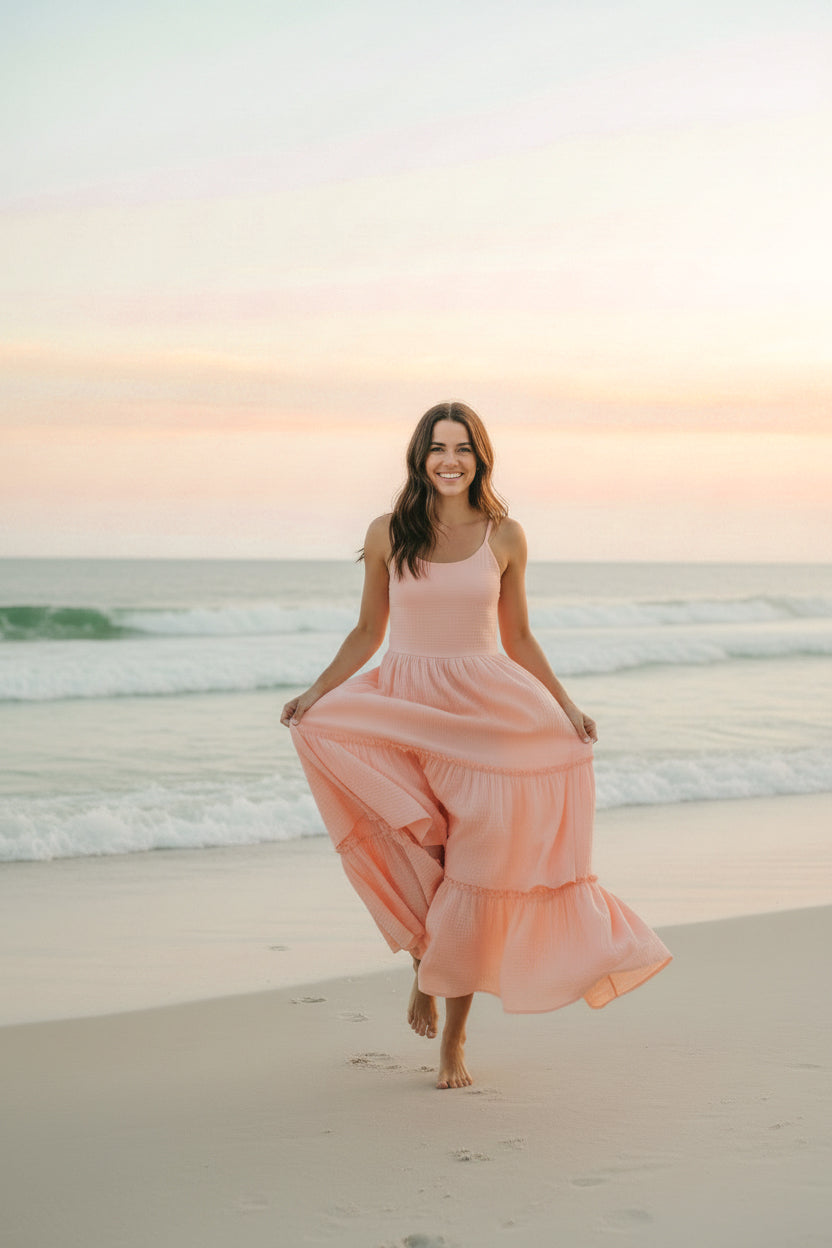 SS Women's Dress Women's Wendy Dress (vibrant coral muslin)