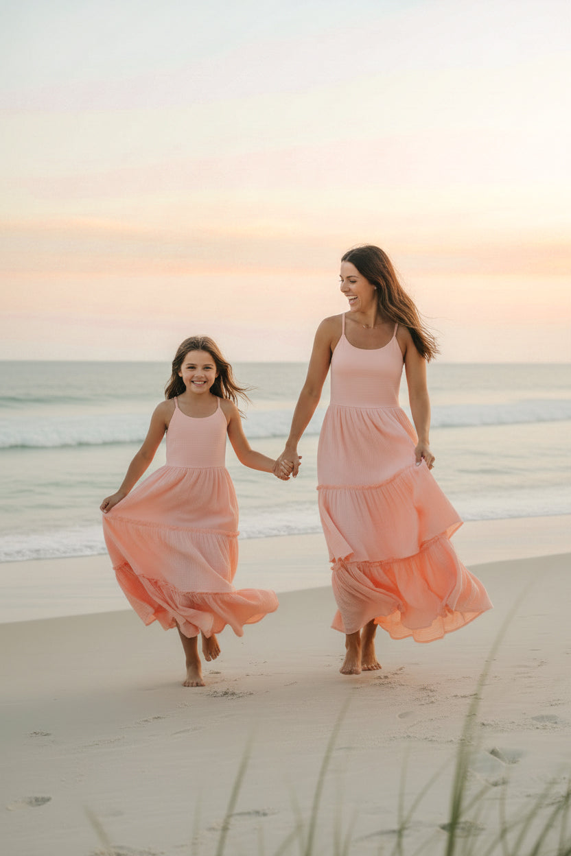 SS Women's Dress Women's Wendy Dress (vibrant coral muslin)