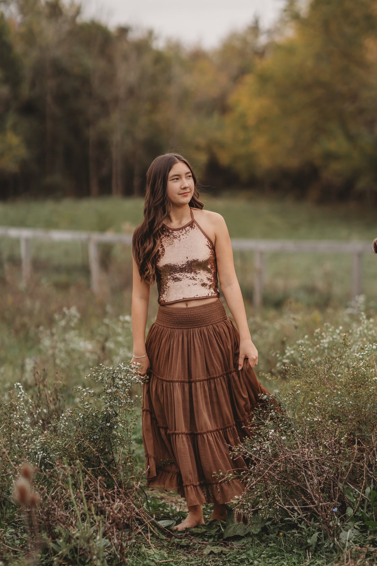 SS Women's Bottoms Women's Jolie Skirt (cocoa tulle)