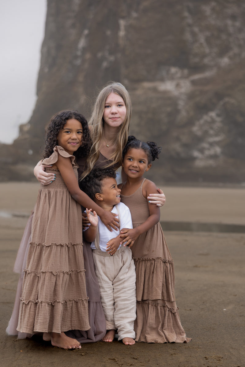 INDIE BLUE Dresses Marabella Dress (mocha muslin)