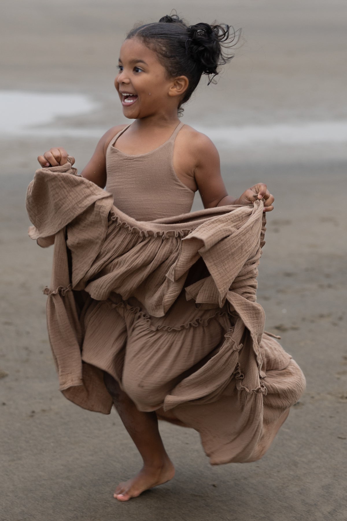 INDIE BLUE Dresses Wendy Dress (mocha muslin)