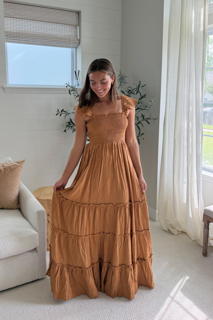 SS Women's Dress Women's Marabella Dress (amber linen)