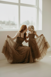 SS Girl's Dress Marabella Dress (mocha tulle)