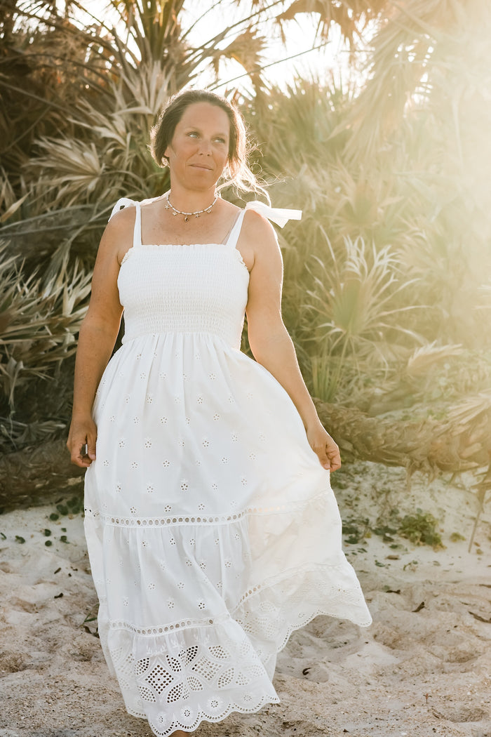 SS Women's Dress Women's Mary Dress (white eyelet)