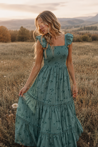 SS Women's Pia Dress Jade Bloom