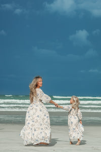 INDIE BLUE Women Women's Pippa Maxi (floral blue chiffon)