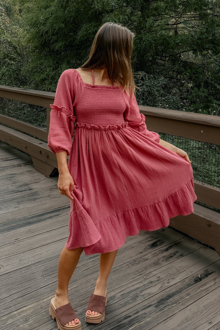 SS Women's Dress Women's Pippa Dress (rose muslin)