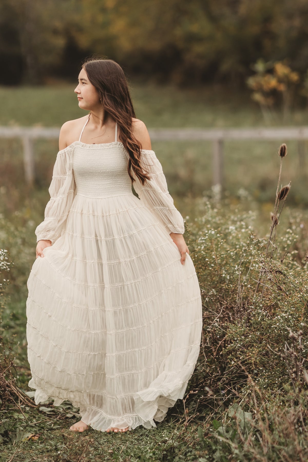SS Women's Dress Women's Pippa Maxi (ivory chiffon)