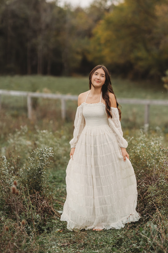 SS Women's Dress Women's Pippa Maxi (ivory chiffon)