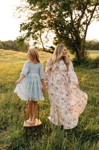 SS Women's Dress Women's Pippa Maxi (floral blue chiffon)