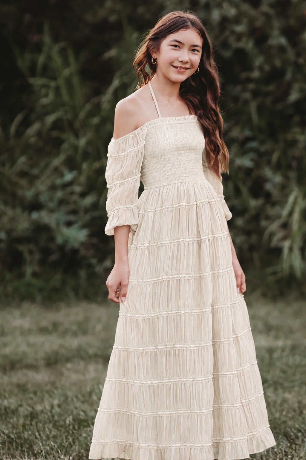SS Women's Pippa Maxi (ivory chiffon)