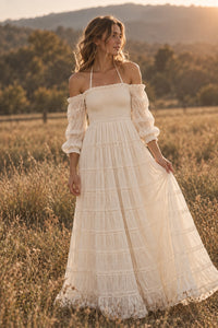 SS Women's Pippa Maxi (ivory chiffon)