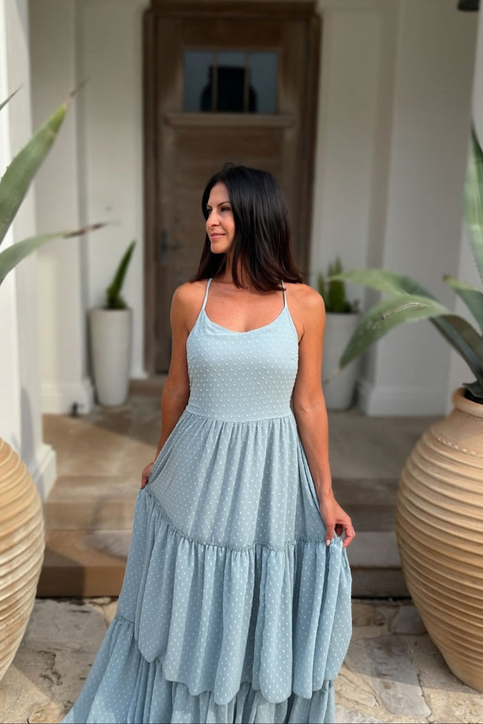 SS Women's Wendy Dress Blue Swiss Dot