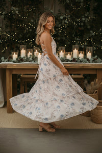 SS Women's Dress Women's Wendy Dress (floral blue chiffon)