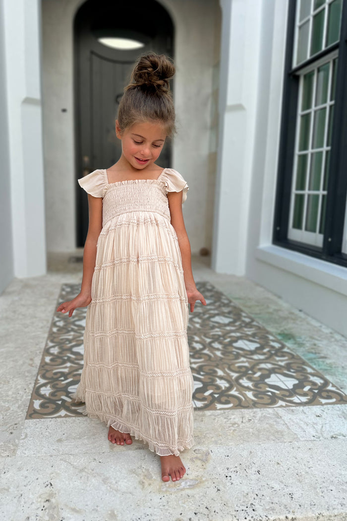 SS Girl's Dress Marabella Dress (natural chiffon)