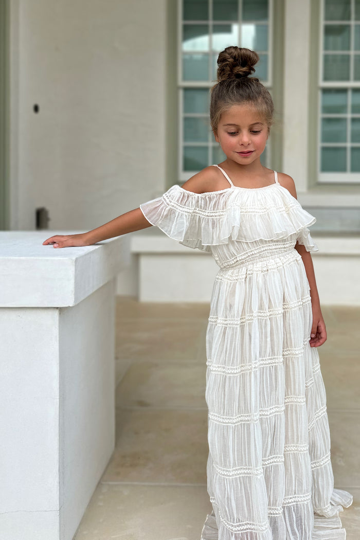 INDIE BLUE Dresses Elise Dress (natural chiffon)