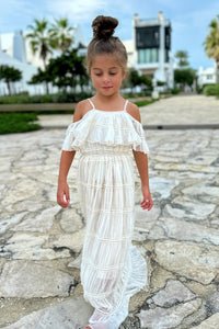 INDIE BLUE Dresses Elise Dress (natural chiffon)