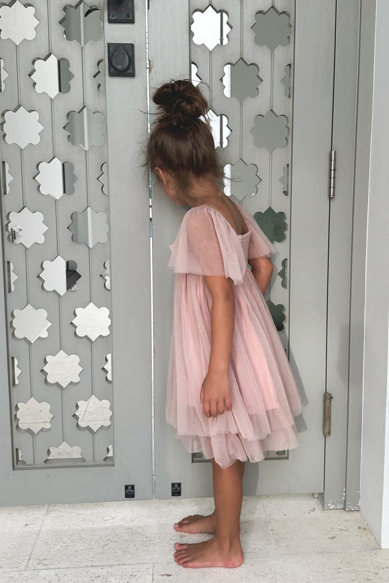 INDIE BLUE Dresses Fawn Dress (soft pink tulle)