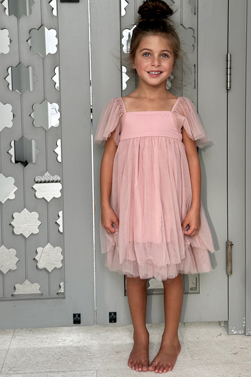 INDIE BLUE Dresses Fawn Dress (soft pink tulle)