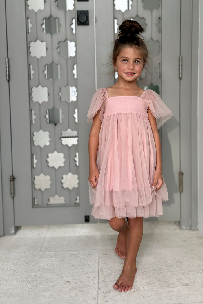 INDIE BLUE Dresses Fawn Dress (soft pink tulle)