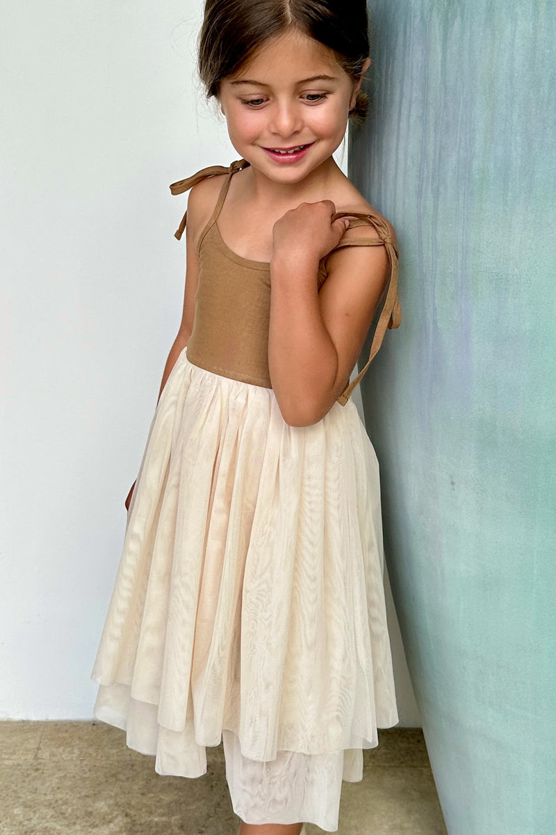 Jodi Twirl (two-tone mocha tulle)