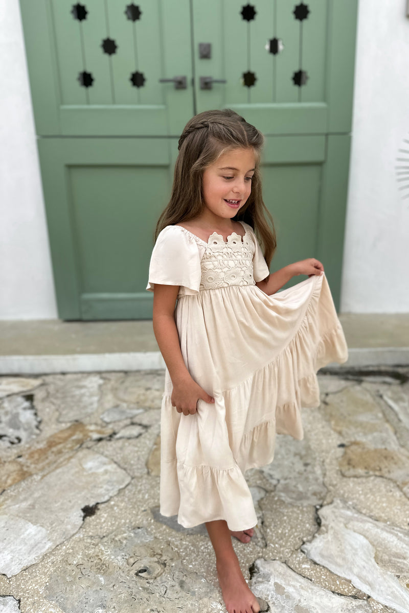 Winnie Lace Dress (natural)
