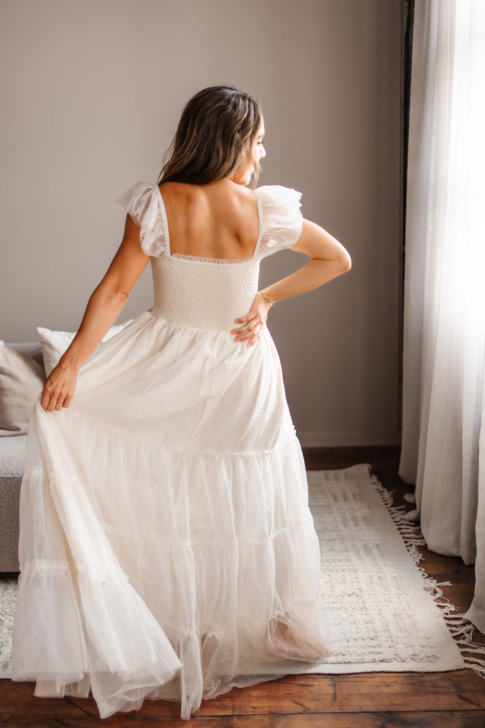 Women's Marabella Dress (antique ivory tulle)