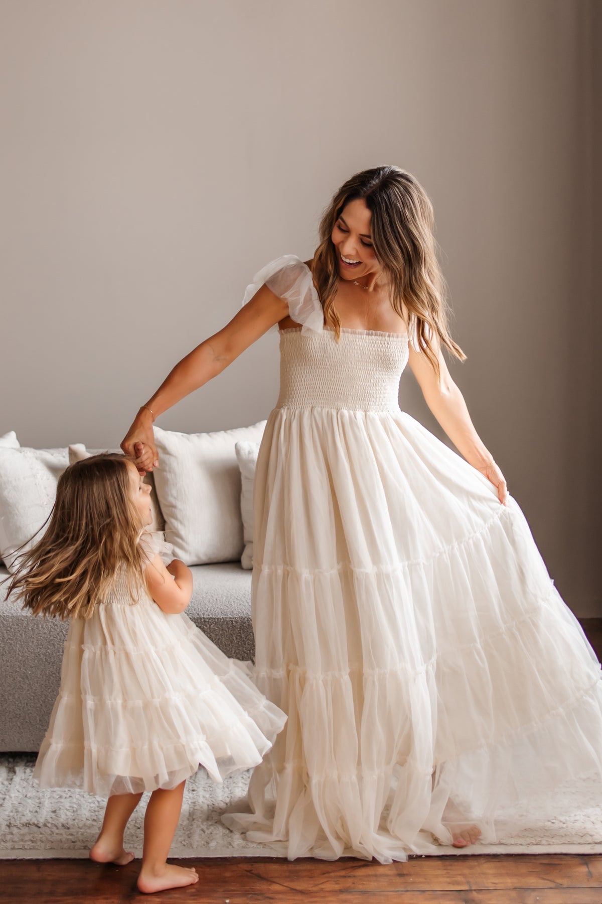 Pia Dress (antique ivory tulle)
