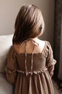 INDIE BLUE Dresses Pippa Dress (mocha muslin)